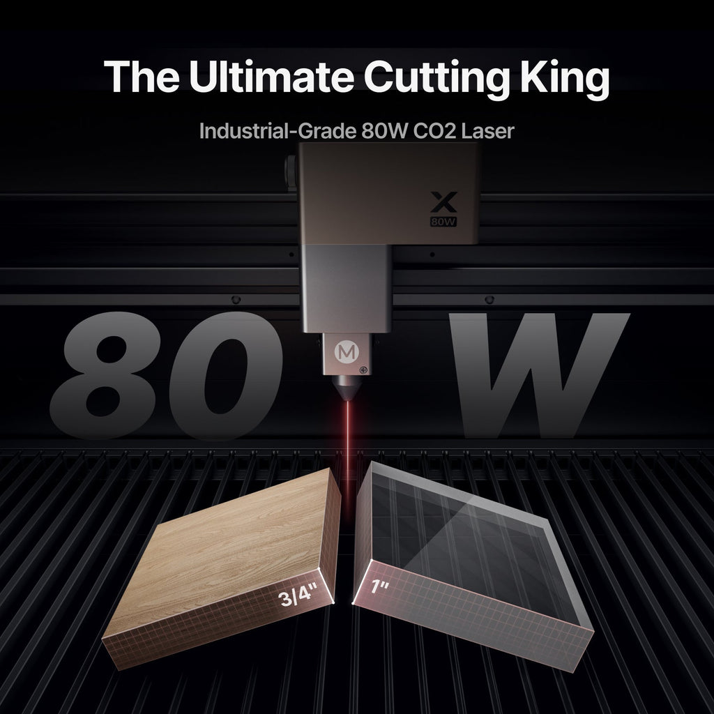 xTool P3 80W Flagship CO2 Laser Cutter with Intelligent Automation - The misfit market