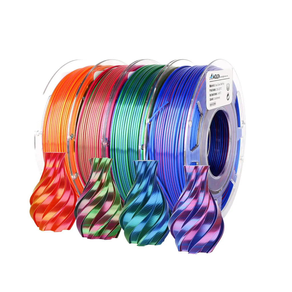 Dual Color 3D Printing Filament Pack 4x200g | the misfit market - The misfit market