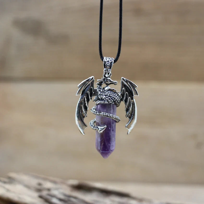 Dragon Crystal Pendant Necklace - The misfit market