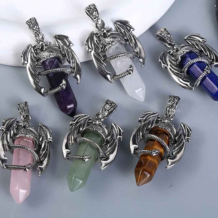 Stainless Steel Crystal Pendant Necklace for Hip-Hop Style | the - The misfit market