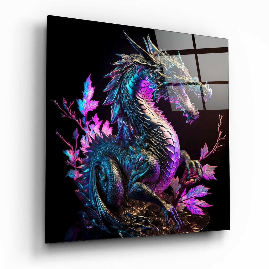Dragon's Anger Glass Wall Art  || Designers Collection - The misfit market