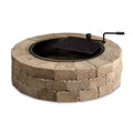 Block Stone Fire Pit Kit Cooking