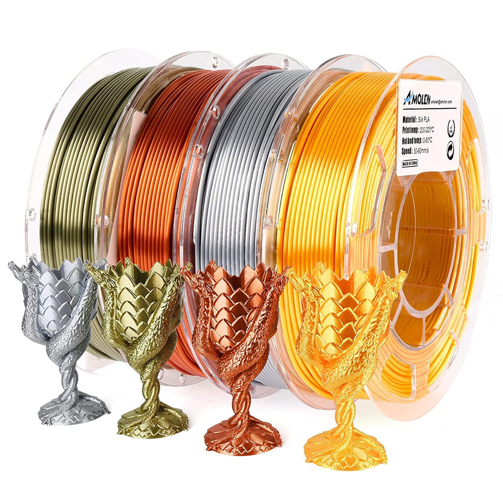 PLA Silk Basic Variety Pack (4x200g) - 1.75MM - The misfit market