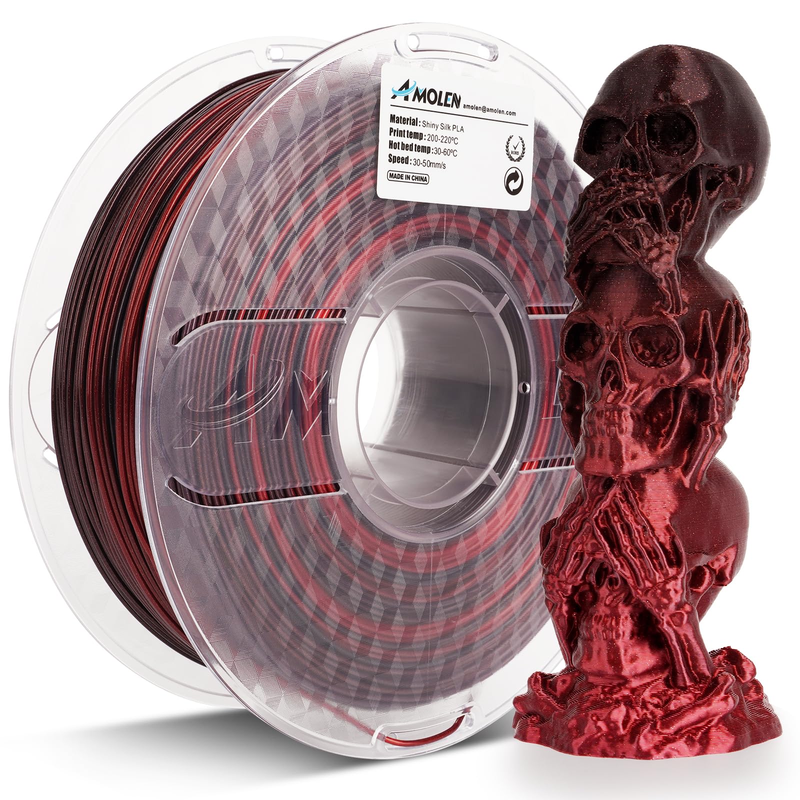 PLA Silk Shiny Gradient 1.75mm, 1KG/2.2LB - The misfit market