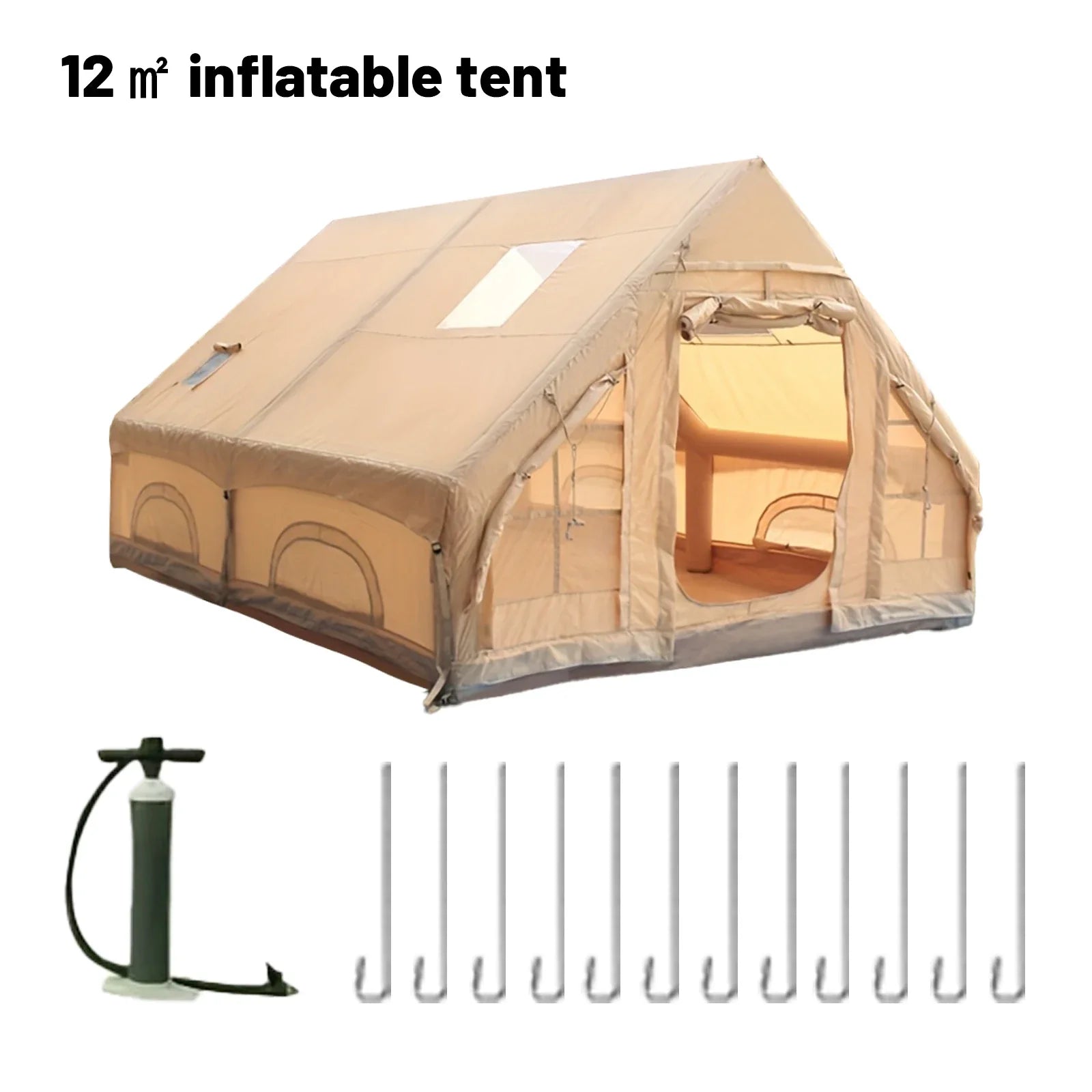 Family Camping Tent With Stove Plug