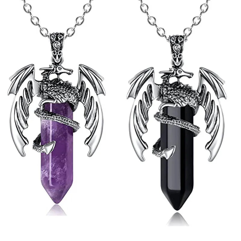 Stainless Steel Crystal Pendant Necklace for Hip-Hop Style | the - The misfit market