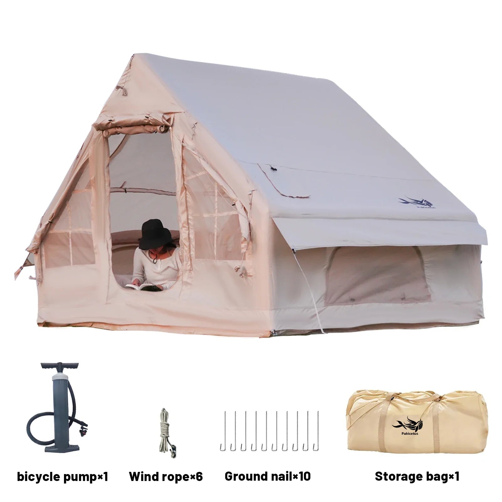 Family Camping Tent With Stove Plug