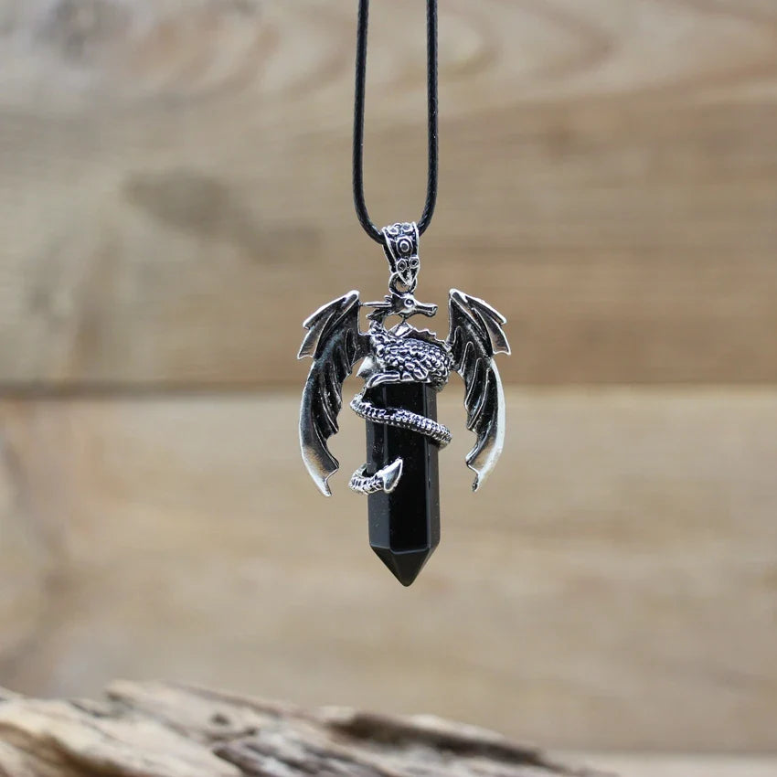 Dragon Crystal Pendant Necklace - The misfit market