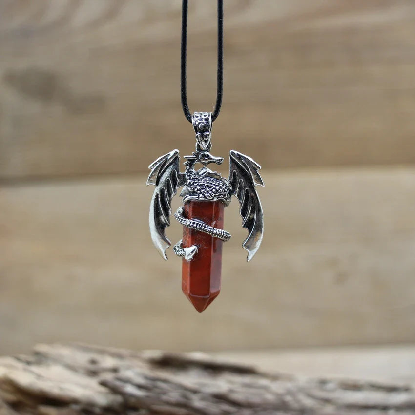 Dragon Crystal Pendant Necklace - The misfit market