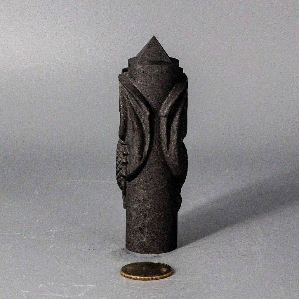Selenite Shungite Crystal CNC Carved Dragon Tower Art - The misfit market