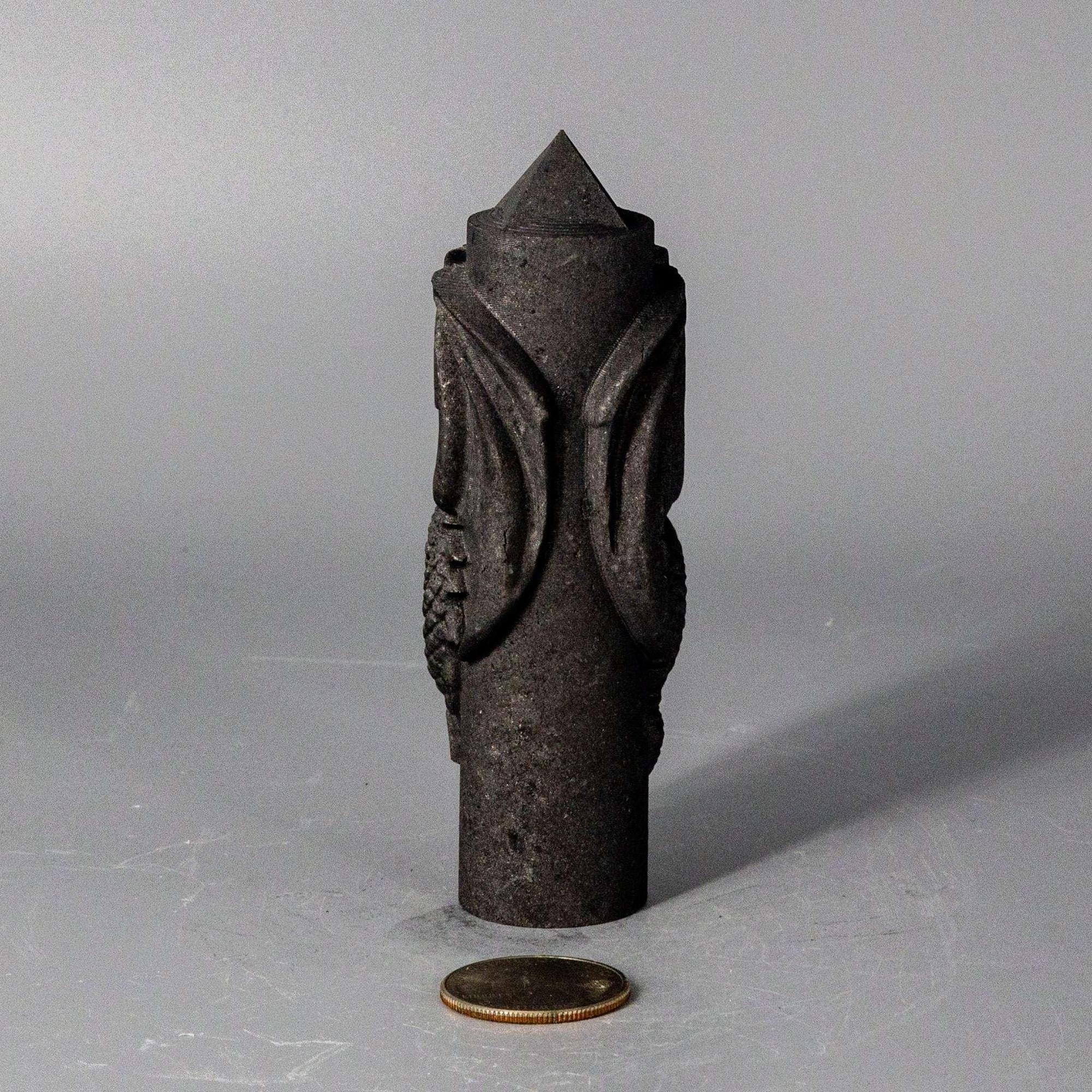 Selenite Shungite Crystal CNC Carved Dragon Tower Art - The misfit market