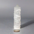 Selenite Shungite Crystal CNC Carved Dragon Tower Art - The misfit market