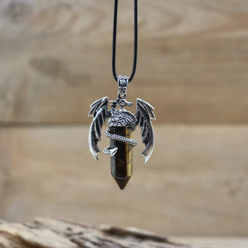 Dragon Crystal Pendant Necklace - The misfit market