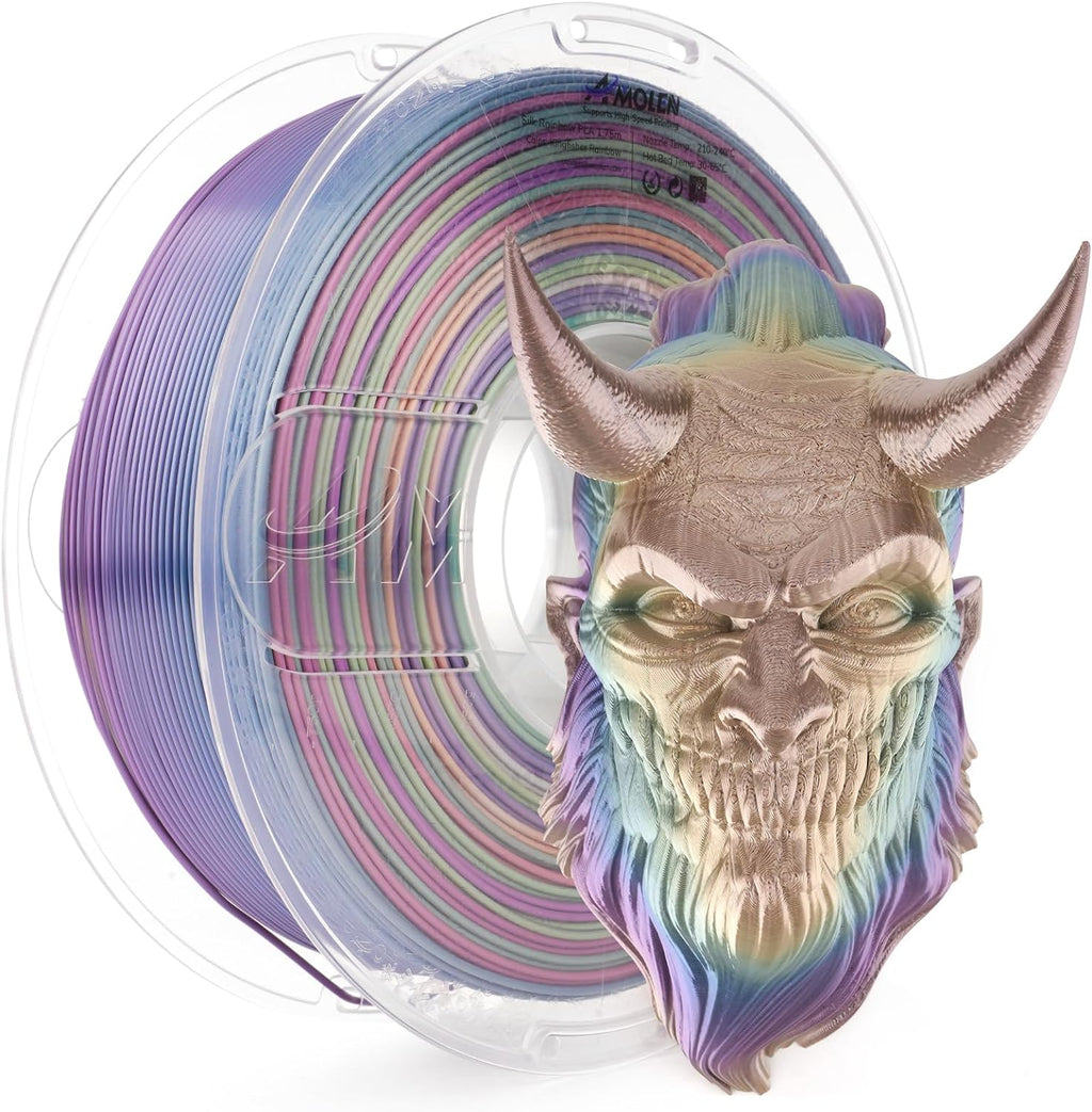 PLA Silk Rainbow 1.75mm, 1KG/2.2LB - The misfit market