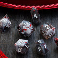 Smoke And Blood Handmade Resin DND Dice Set - The misfit market
