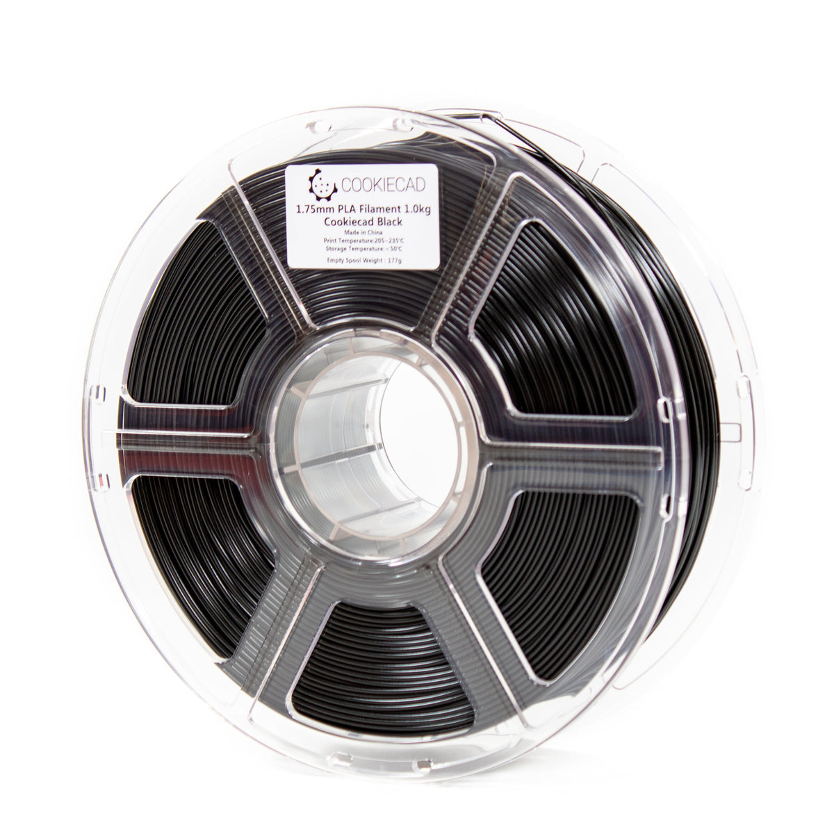 Black PLA Filament 1.75mm, 1kg