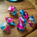 Starlit Rift Resin DND Dice Set - The misfit market