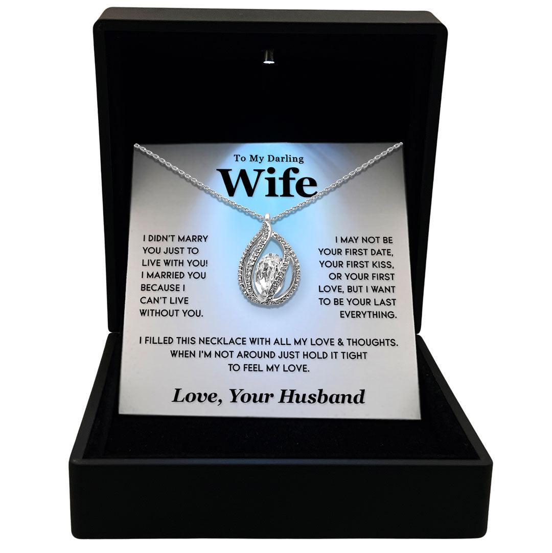 TRYNDI™ To My Darling WifeBirdcage Necklace With Authentic Swarovski Crystals - The misfit market