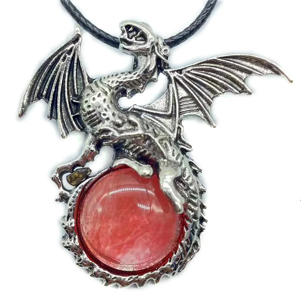 Crystal Dragon Necklace with Crystal Pendant | the misfit market - The misfit market