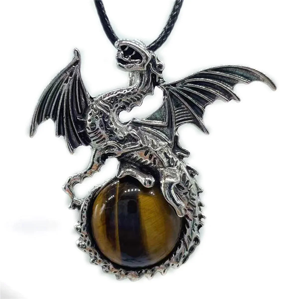 Crystal Dragon Necklace with Crystal Pendant | the misfit market - The misfit market