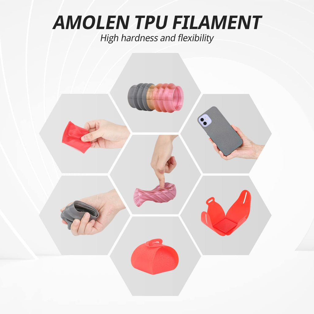 TPU Flexible Transparent Multicolor Rainbow Variety Pack (4x200g) - The misfit market