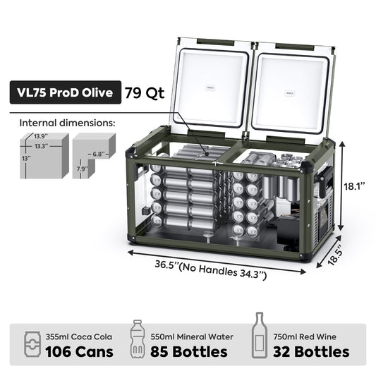 VL75ProD 12V Heavy Duty Fridge Freezer | ICECO | 75 LT - The misfit market