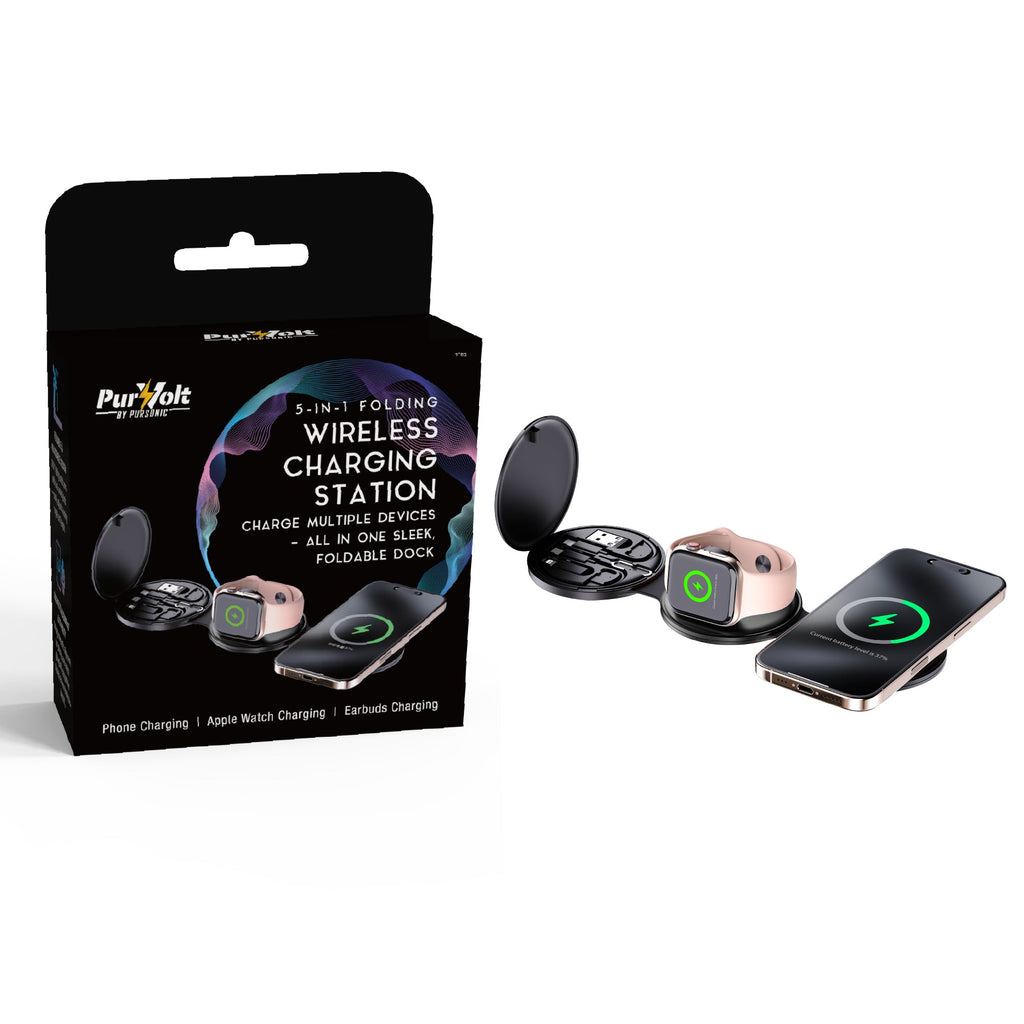 Complete Wireless Charging & Comfort Bundle – Sip & Charge 2-in-1 Mug Warmer + 5-in-1 Folding Charging Station - The misfit market