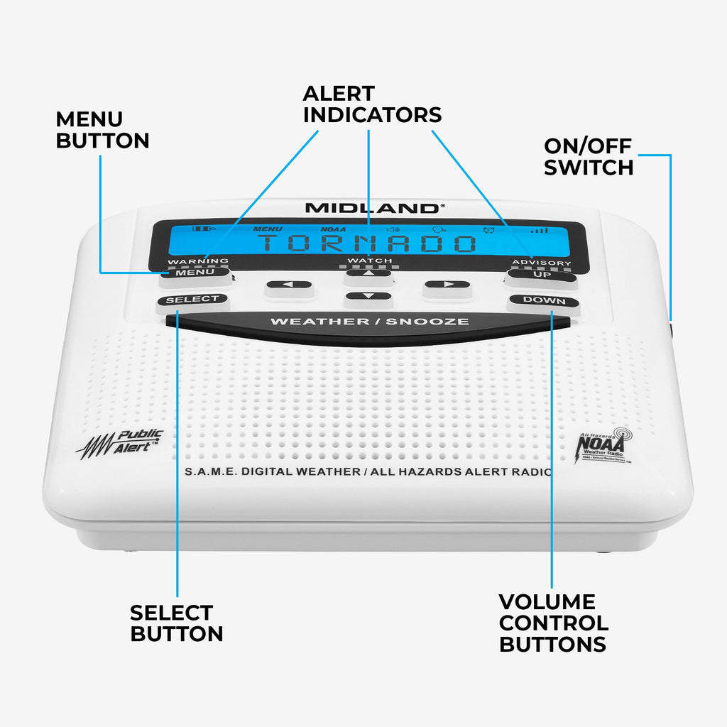 WR120 NOAA Weather and Emergency Alert Radio
