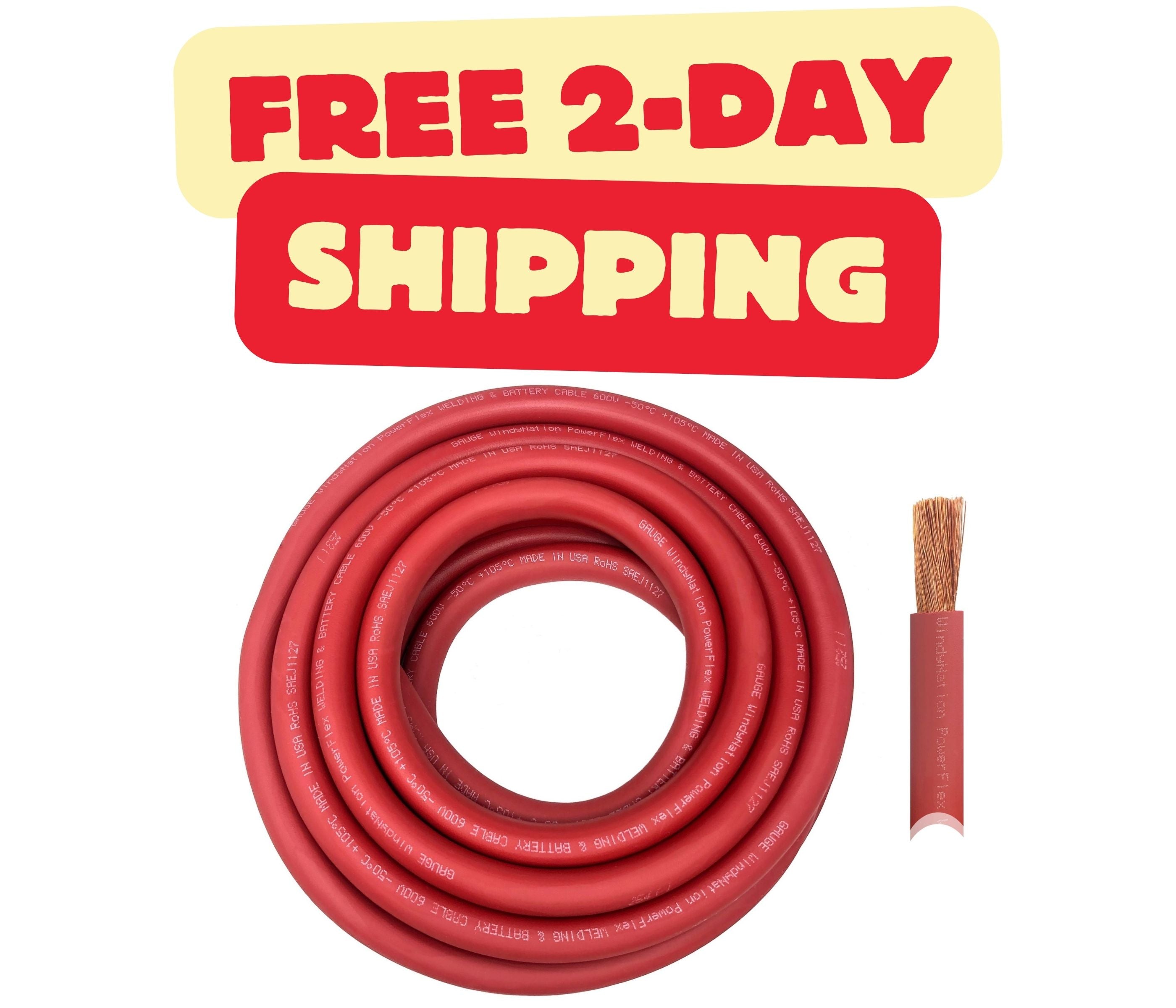 4/0 Gauge Pure Copper Ultra Flexible Welding & Battery Cable - The misfit market