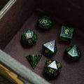 Zoisite Polyhedral Gemstone DND Dice Set - The misfit market
