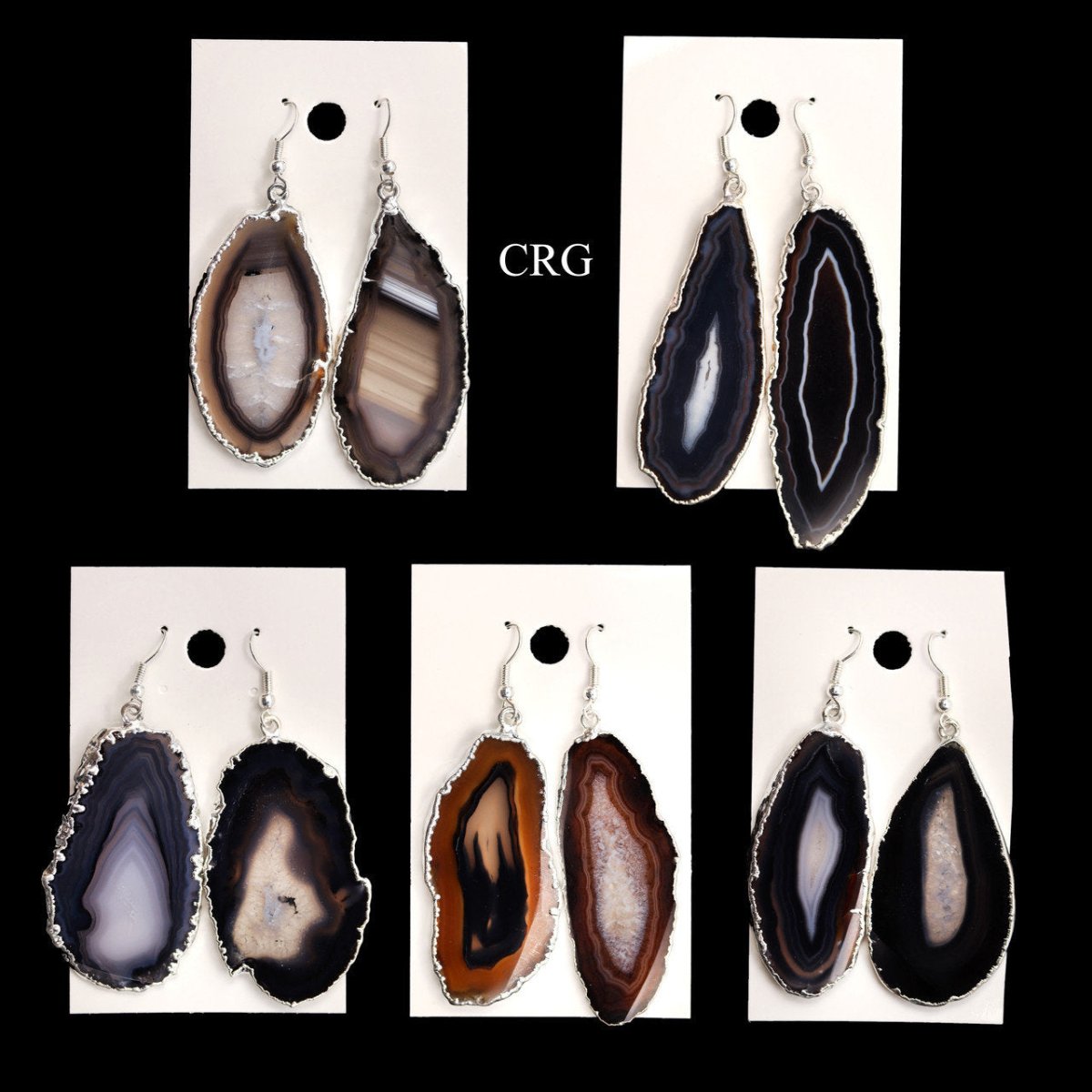 Agate Slice Earrings