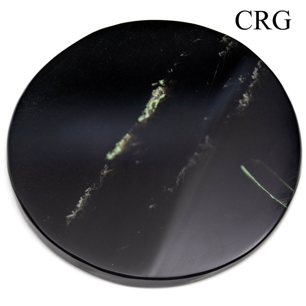 Black Obsidian Round Coasters 2 Pieces
