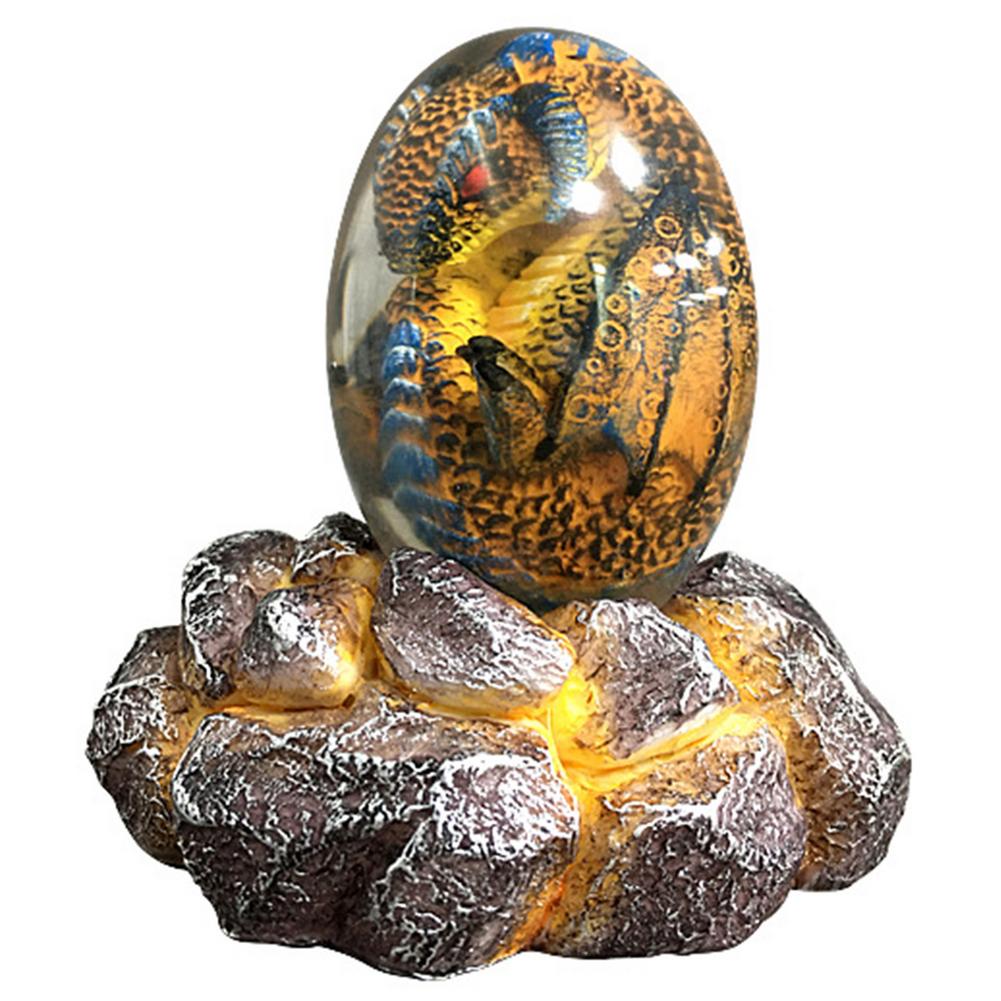 LED Lava Dragon Egg Statue Resin Ornament - The misfit market