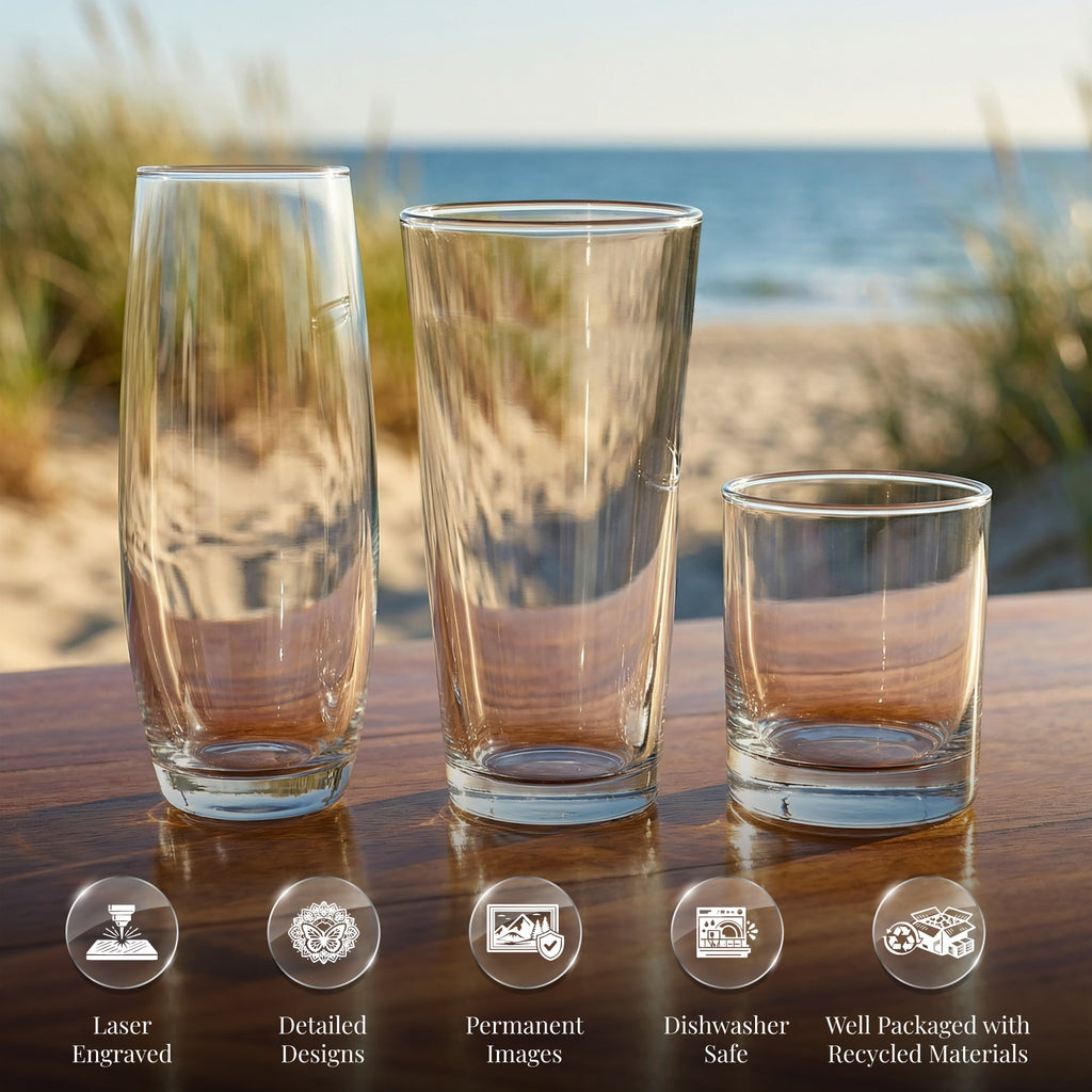 Dragon Laser Engraved Glasses - The misfit market