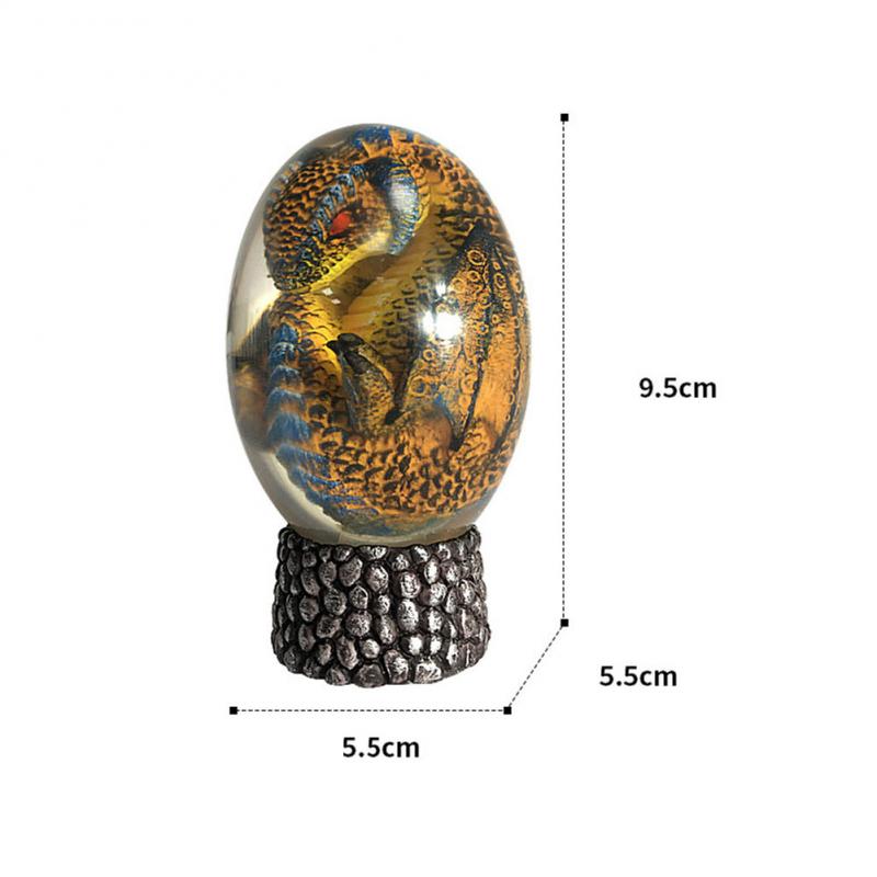 LED Lava Dragon Egg Statue Resin Ornament - The misfit market