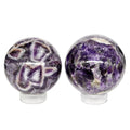 Chevron Amethyst Sphere