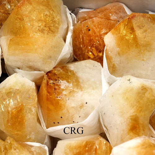 Citrine Points Large Extra Quality Medium Flat (1 Flat) Size 70 to 85 mm Bulk Wholesale Lot Crystal Minerals - The misfit market