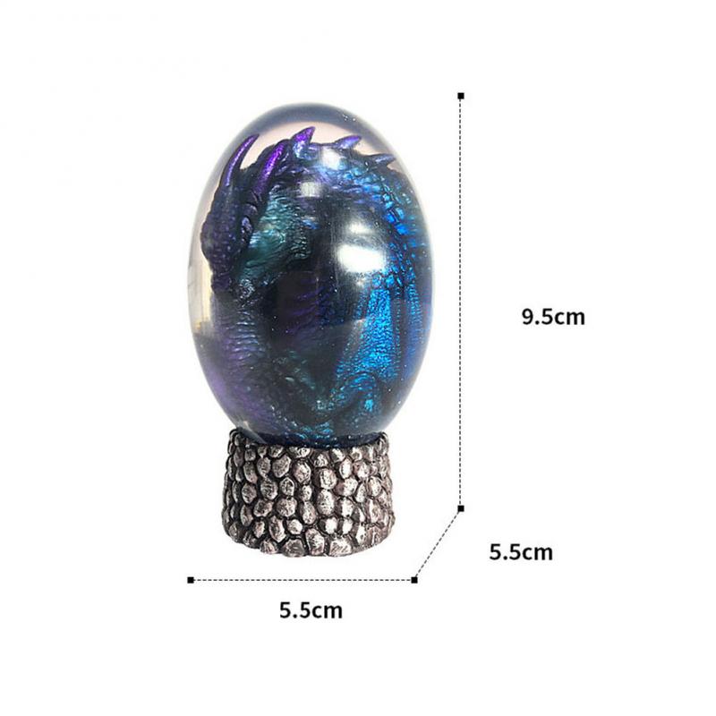 LED Lava Dragon Egg Statue Resin Ornament - The misfit market