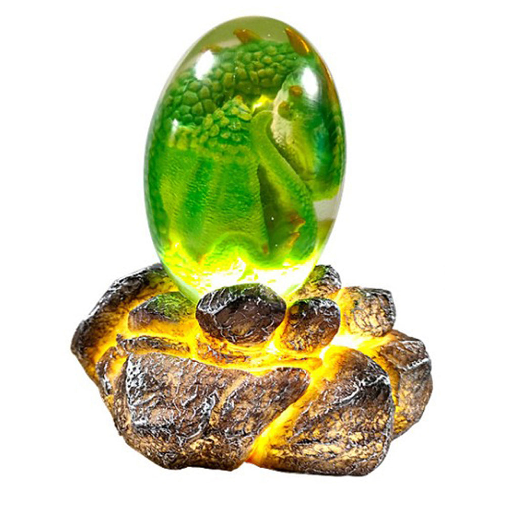 LED Lava Dragon Egg Statue Resin Ornament - The misfit market