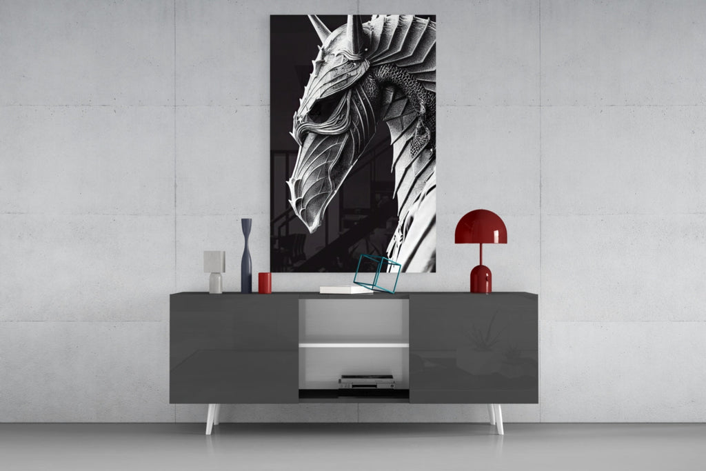 Iron Dragon Glass Art  || Designer Collection - The misfit market