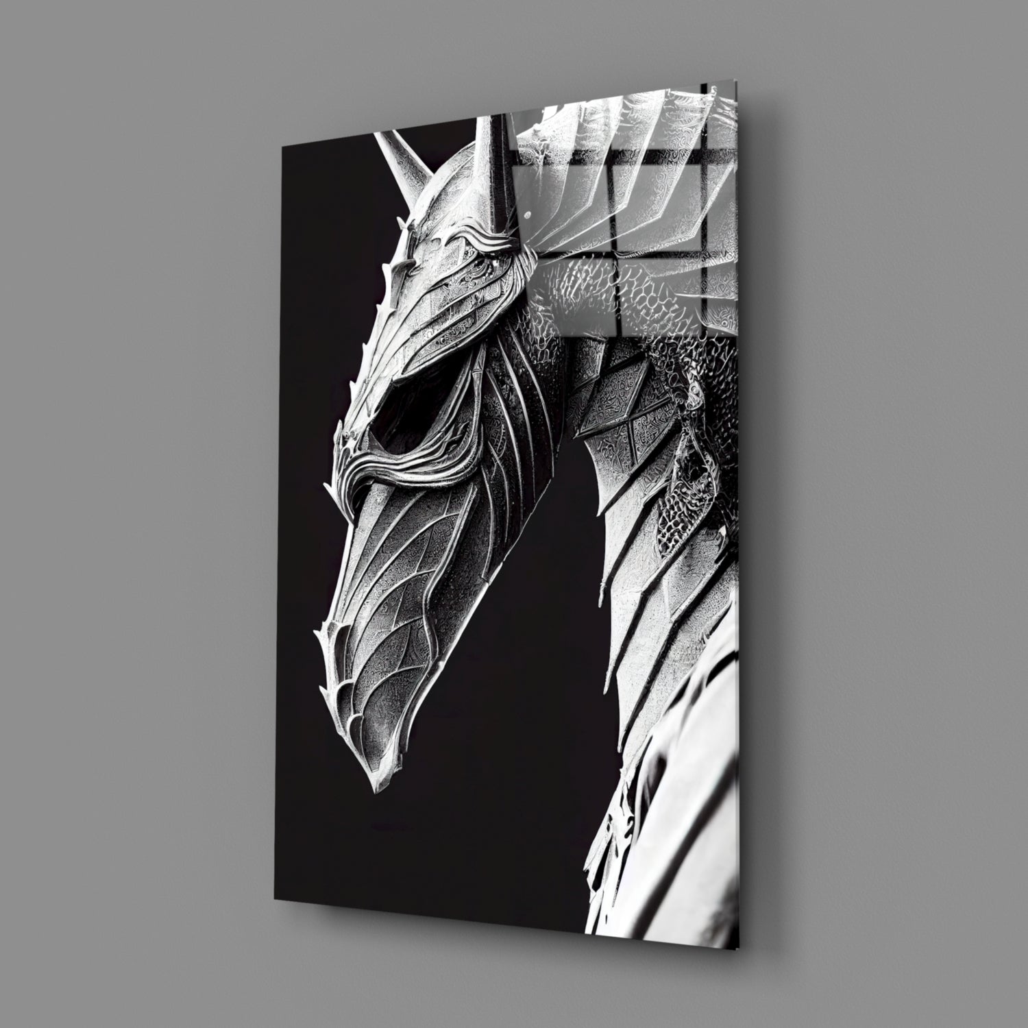Iron Dragon Glass Art  || Designer Collection - The misfit market