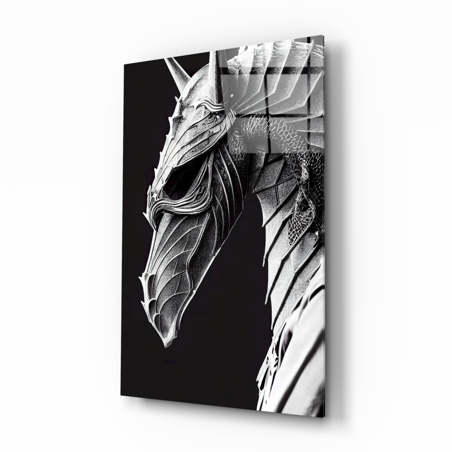 Iron Dragon Glass Art  || Designer Collection - The misfit market