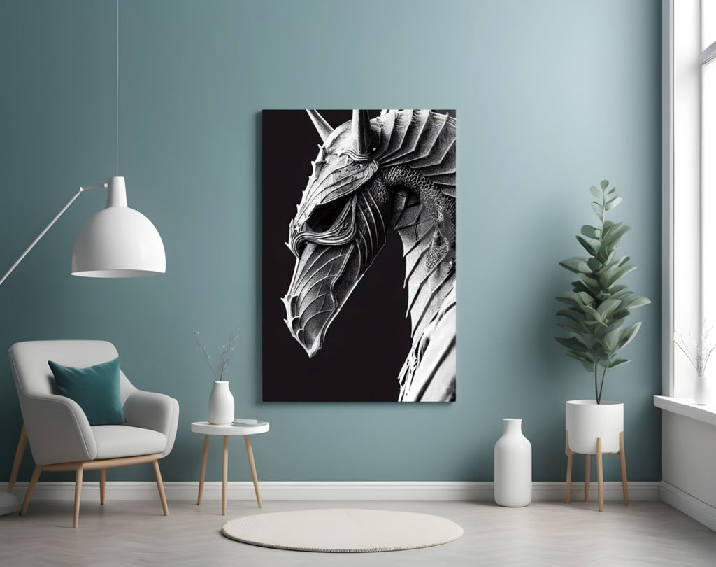 Iron Dragon Glass Art  || Designer Collection - The misfit market