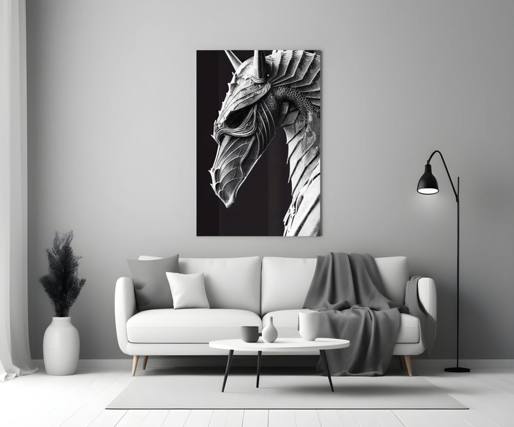 Iron Dragon Glass Art  || Designer Collection - The misfit market