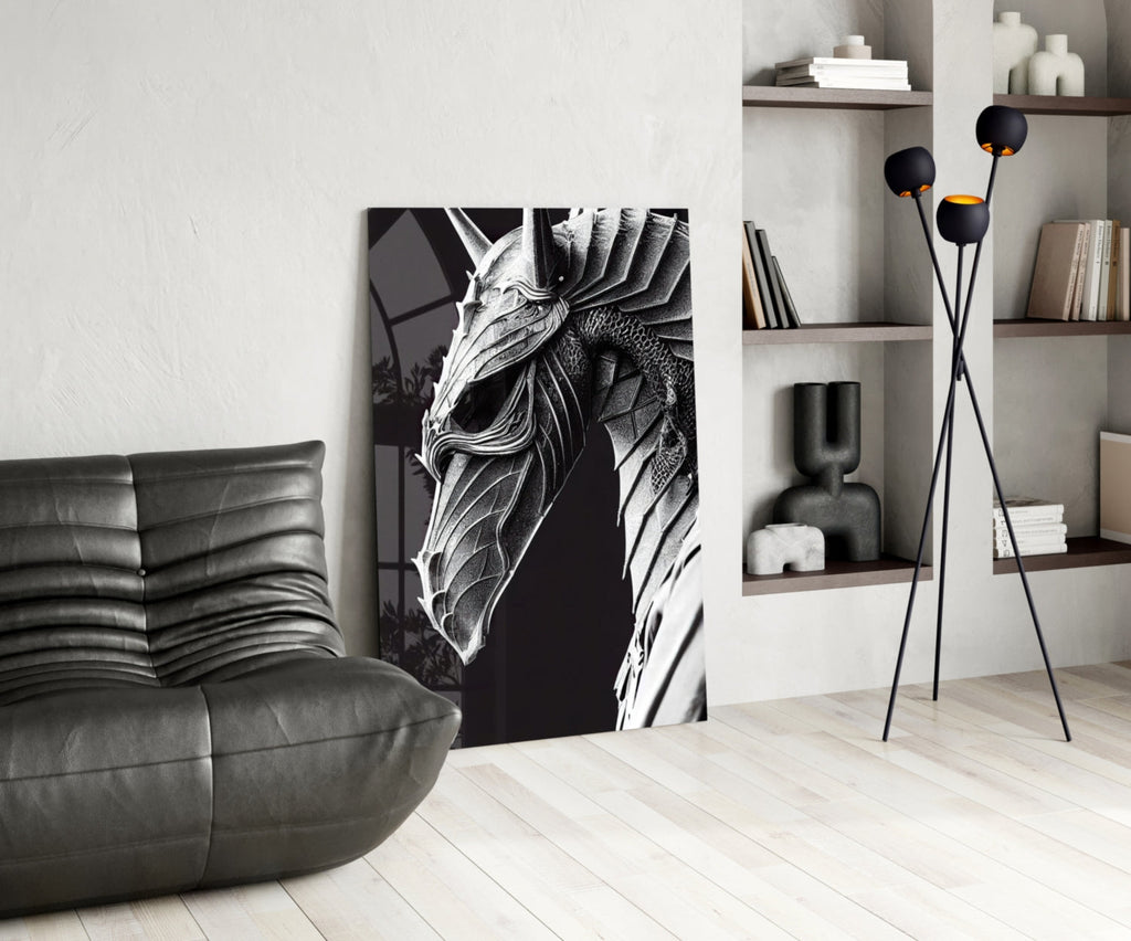 Iron Dragon Glass Art  || Designer Collection - The misfit market