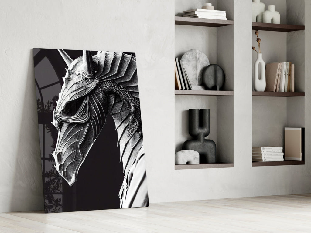 Iron Dragon Glass Art  || Designer Collection - The misfit market