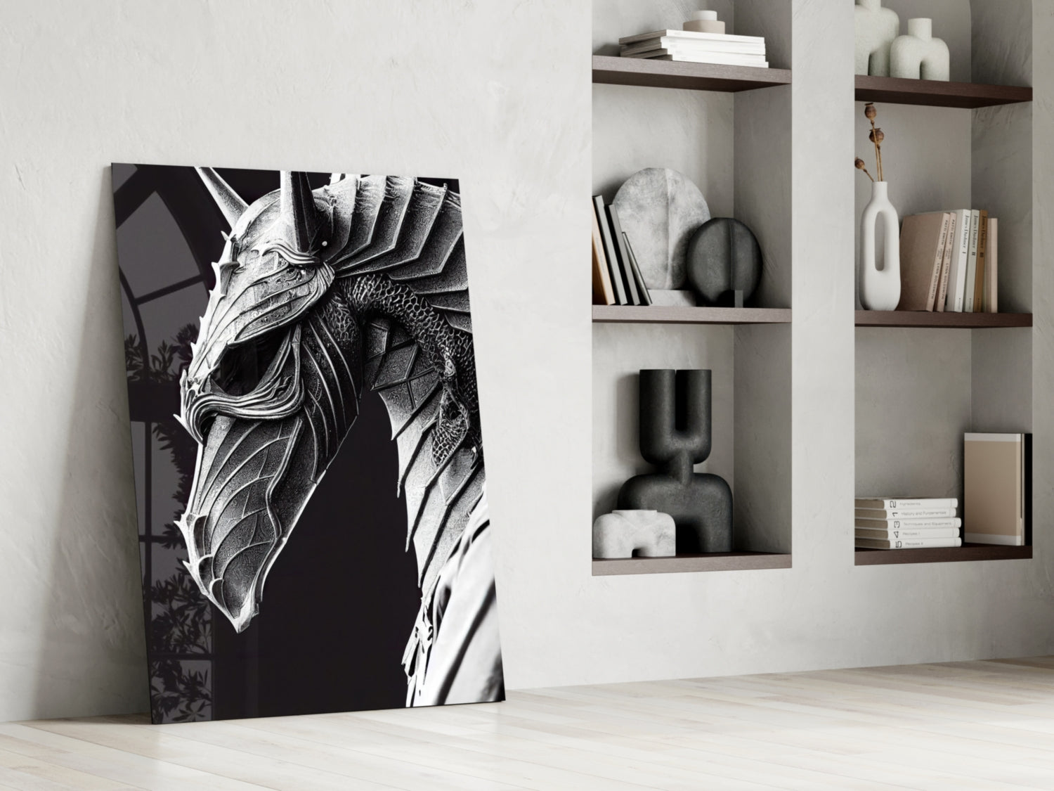 Iron Dragon Glass Art  || Designer Collection - The misfit market