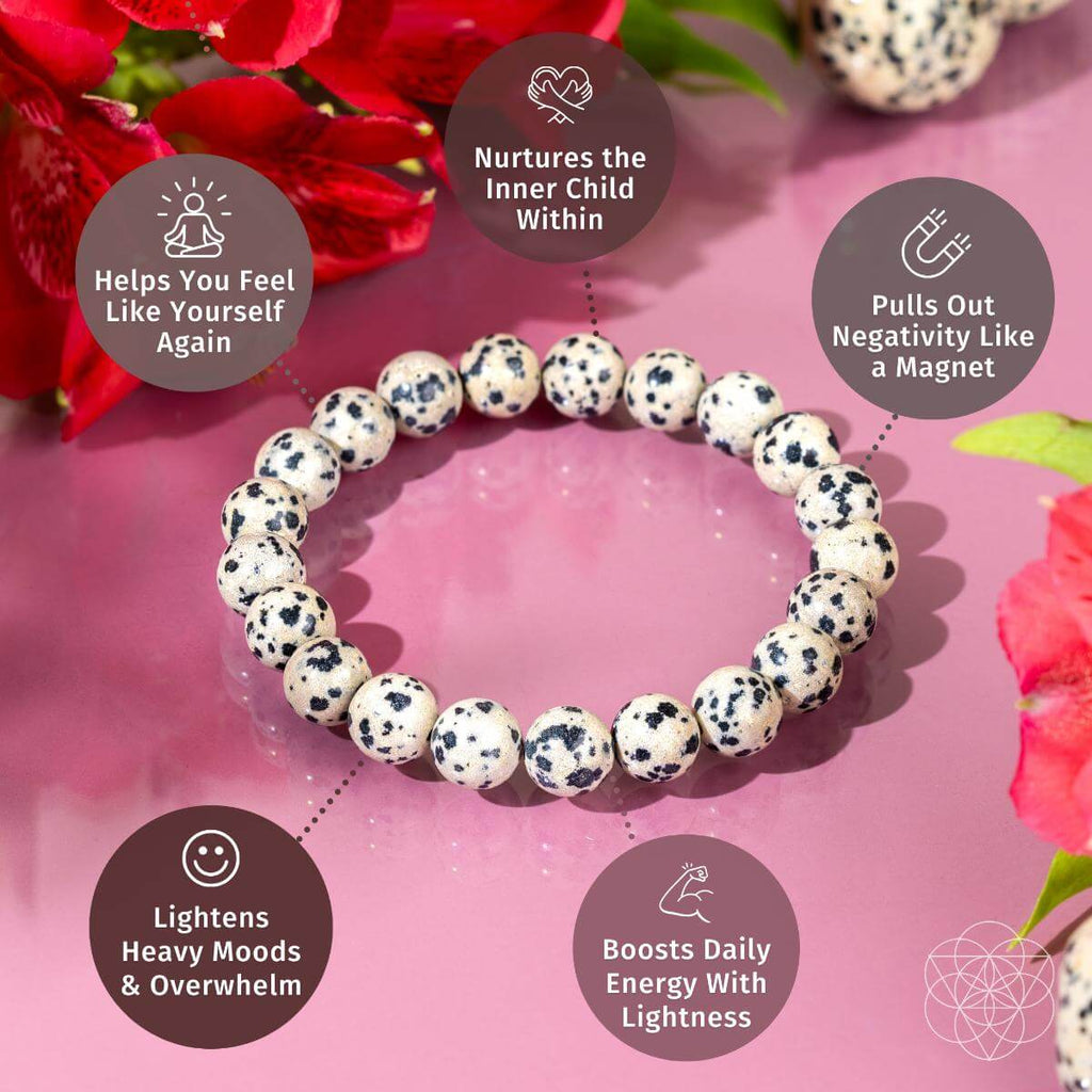 Emotional Detox - Dalmatian Jasper Bracelet - The misfit market