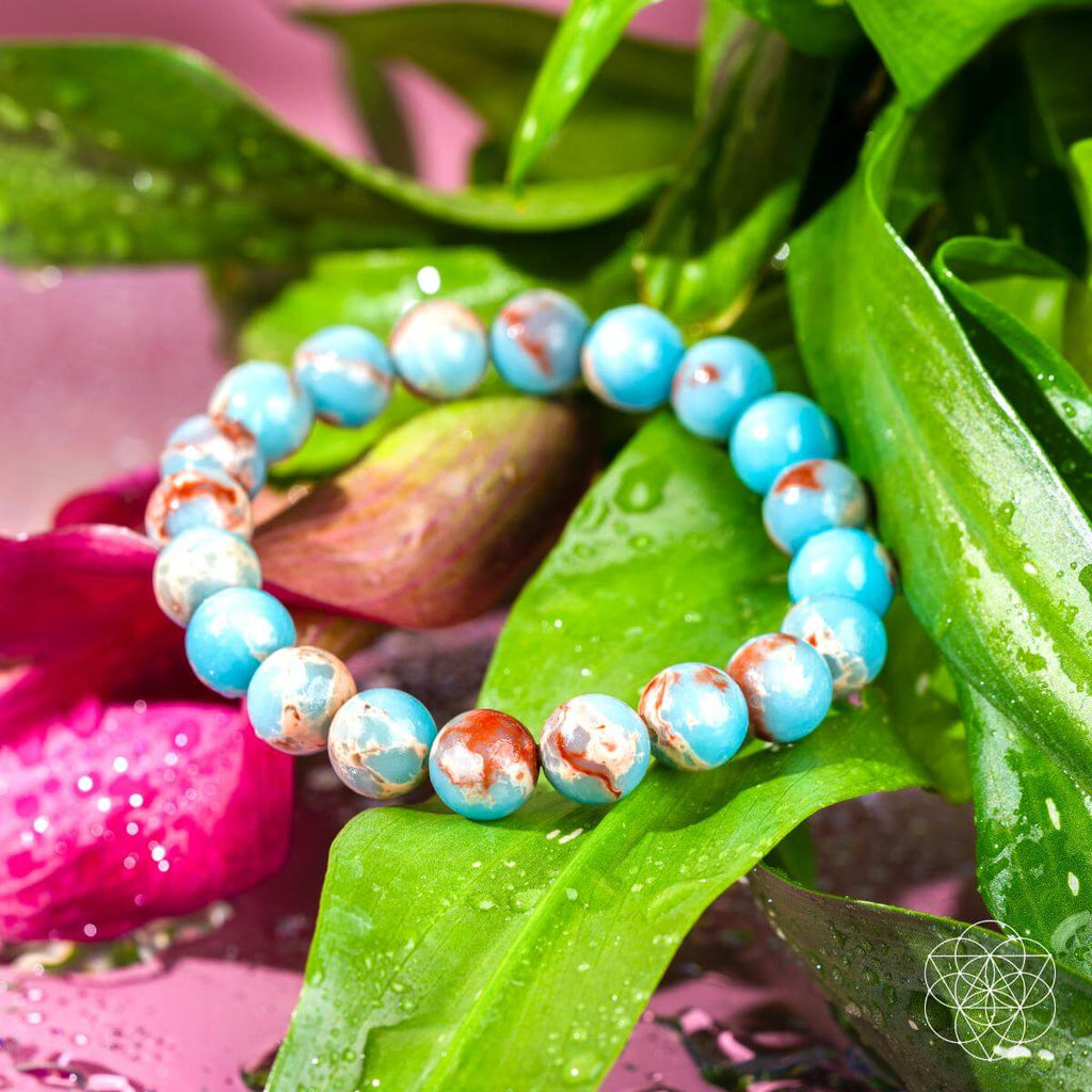 Empath’s Shield - Aqua Terra Jasper Bracelet - The misfit market