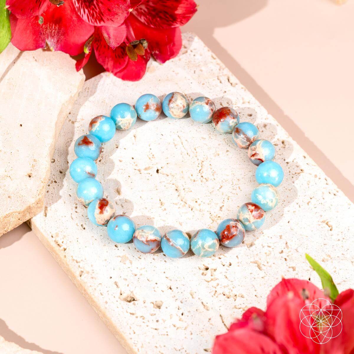 Empath’s Shield - Aqua Terra Jasper Bracelet - The misfit market